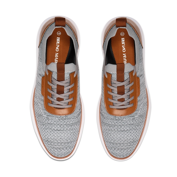 [MaxFlex SuiteBreeze+] Men's Lightweight Mesh Oxford Sneakers - GREY - 4